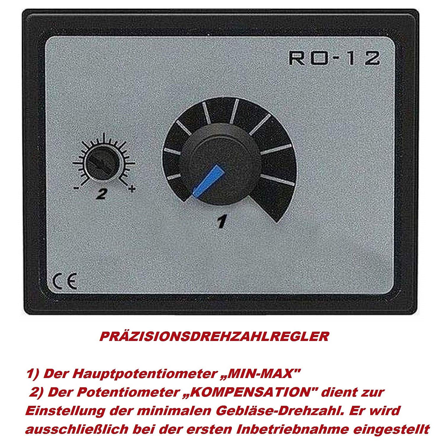 Uzman-Versand RAF-300mm Wandventilator mit REGLER Axial Wand Fenster Tür Ventilator Lüfter Gebläse Metalllüfter Einbauventilator Axialventilator Kühlungsventilator Axiallüfter