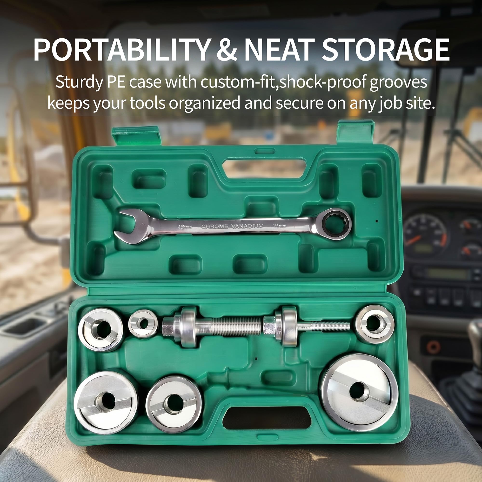 Ratchet Knockout Punch Kit - Electrical Conduit Tool -5
