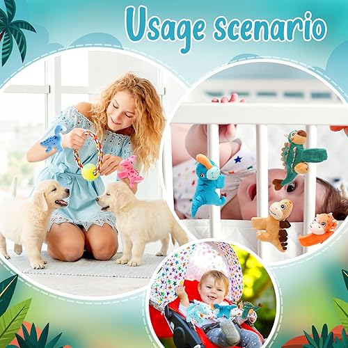 Vista 16 de Liliful Paquete de 8 pulseras de peluche para niños, diseño de gato de peluche, operación de Navidad, muñeca de 8 pulgadas, linda pulsera a presión