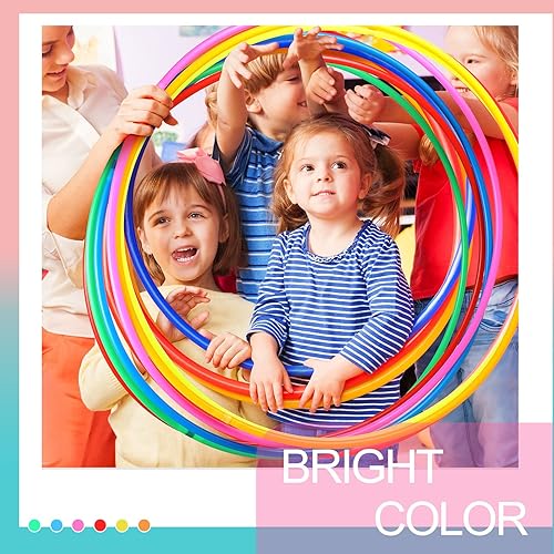 Miniatura 3 de Aro de ejercicio de plástico para niños y adultos, equipo de fitness, entrenamiento, deportes, gimnasia, regalos para juegos de fiesta, gimnasia, 5