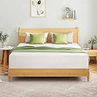 Vista 1 de EGOHOME Colchón de espuma viscoelástica individual XL, colchón de cama de 10 pulgadas en una caja con gel de té verde refrescante, alivia la presión