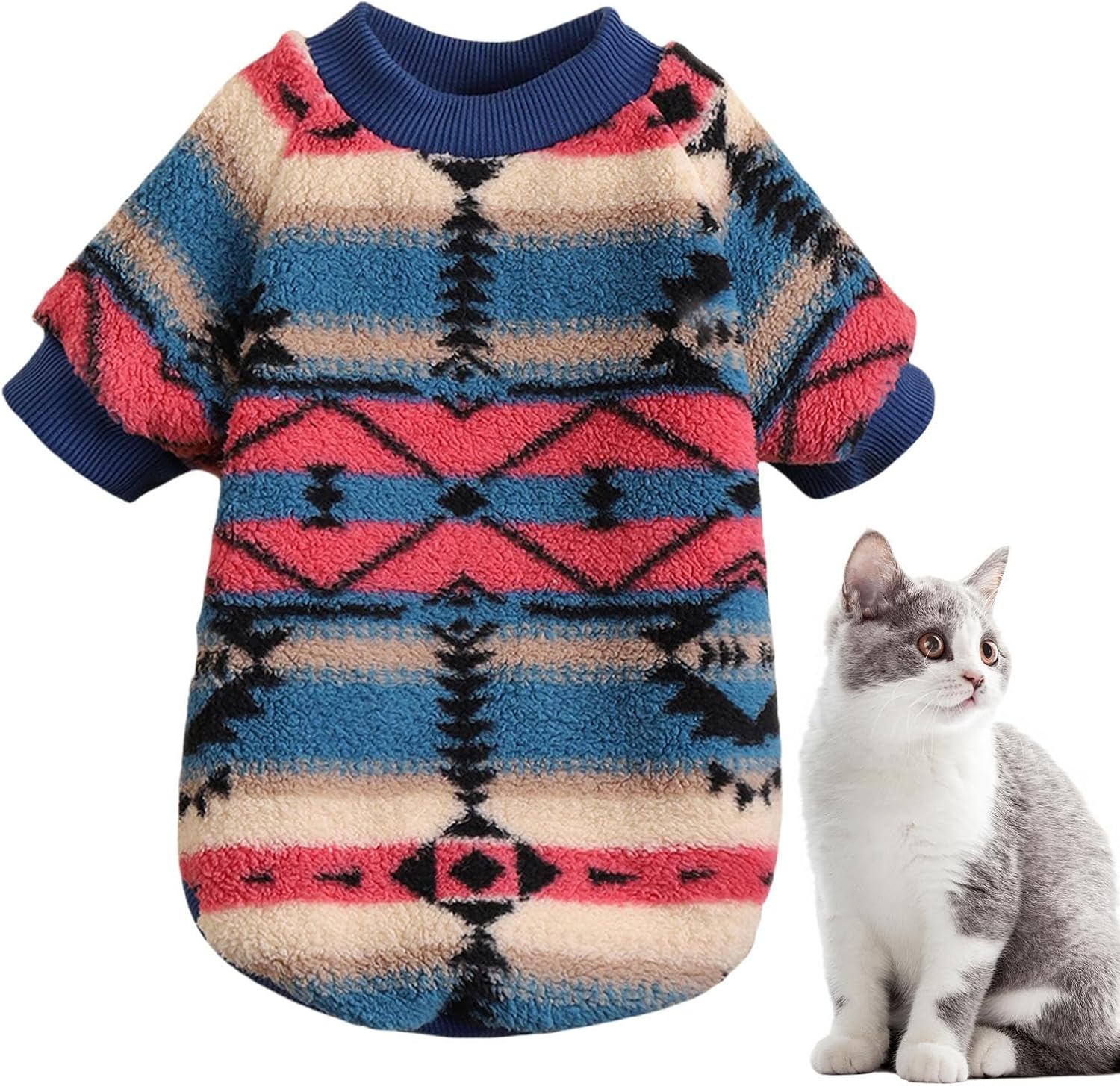 Felpa pullover per cani, felpa morbida per cani | Cappotto per spesso e caldo, cappuccio per spesso e caldo, morbido maglione per cuccioli, stile nazionale, per gatti di taglia