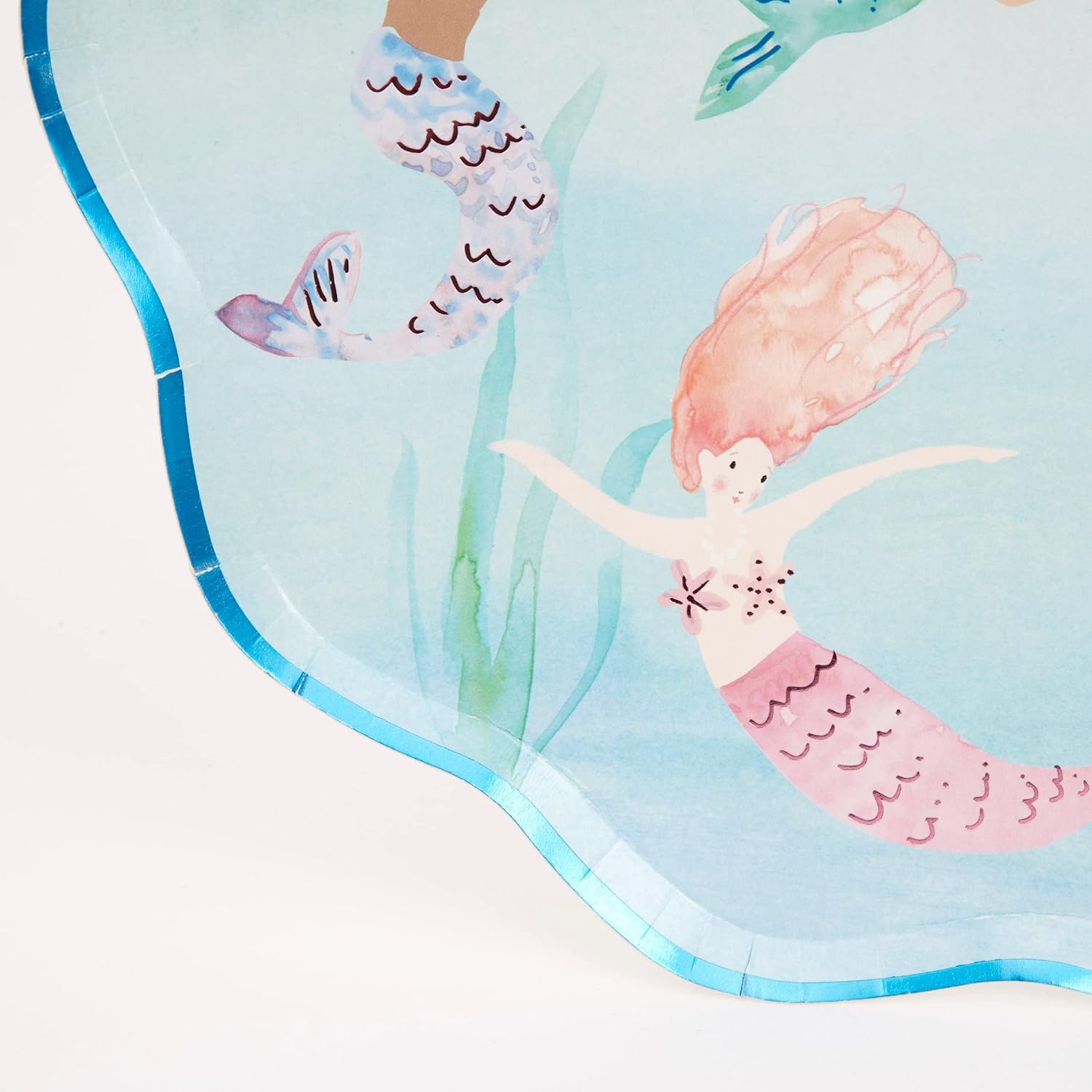 Meri Meri Mermaids Swimming Plates (Pack of 8) : Toys & Games