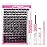 FADLASH Lash Extension Kit 80D Lash Clusters D Curl DIY Eyelash Extension Kit with Lash Bond and Seal Lash Applicator 3D Effect Lash Cluster Kit fluffy (80D Kit, Mix 10-18mm)