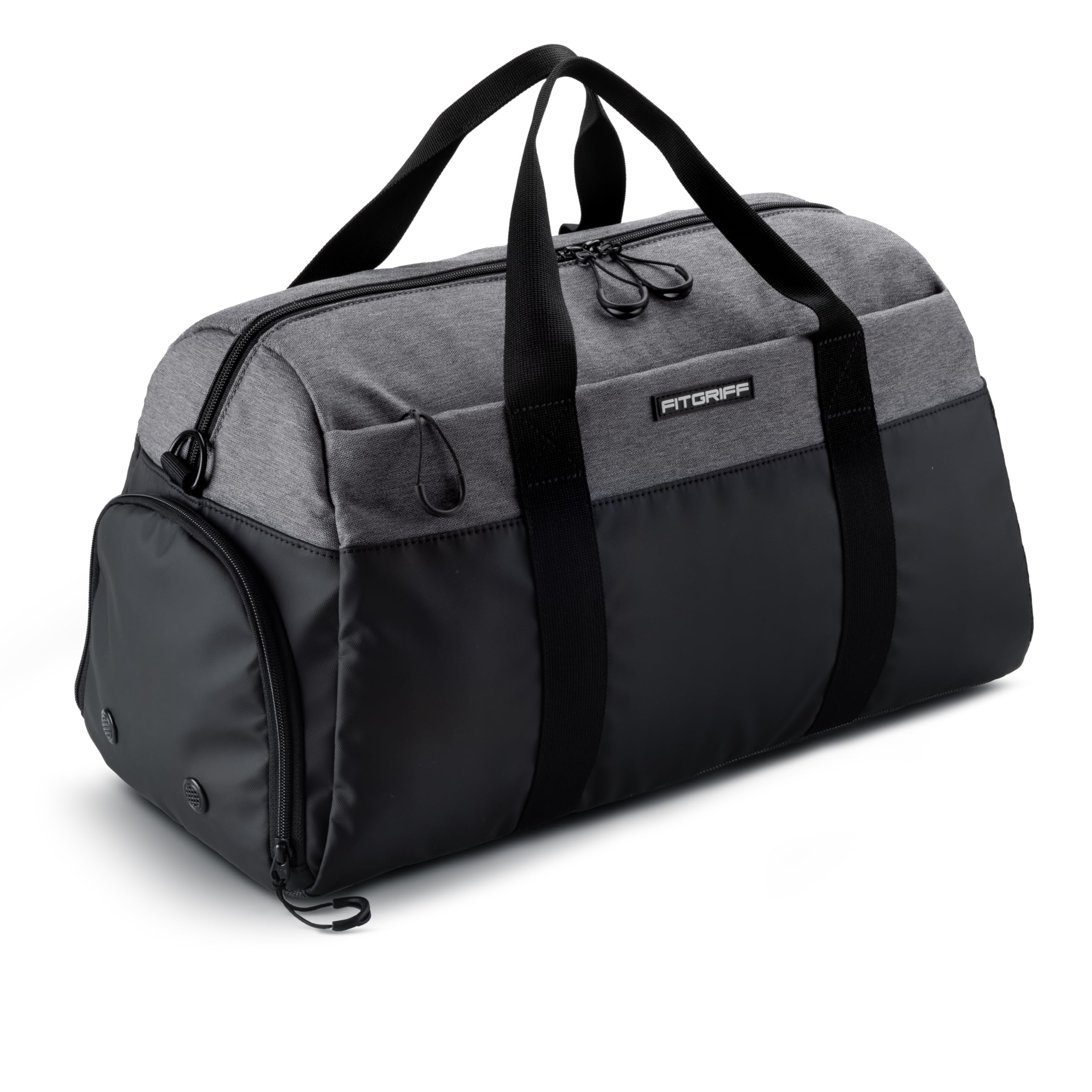 Fitgriff® Sporttasche Reisetasche V2 mit Schuhfach Nassfach Black Grey Medium