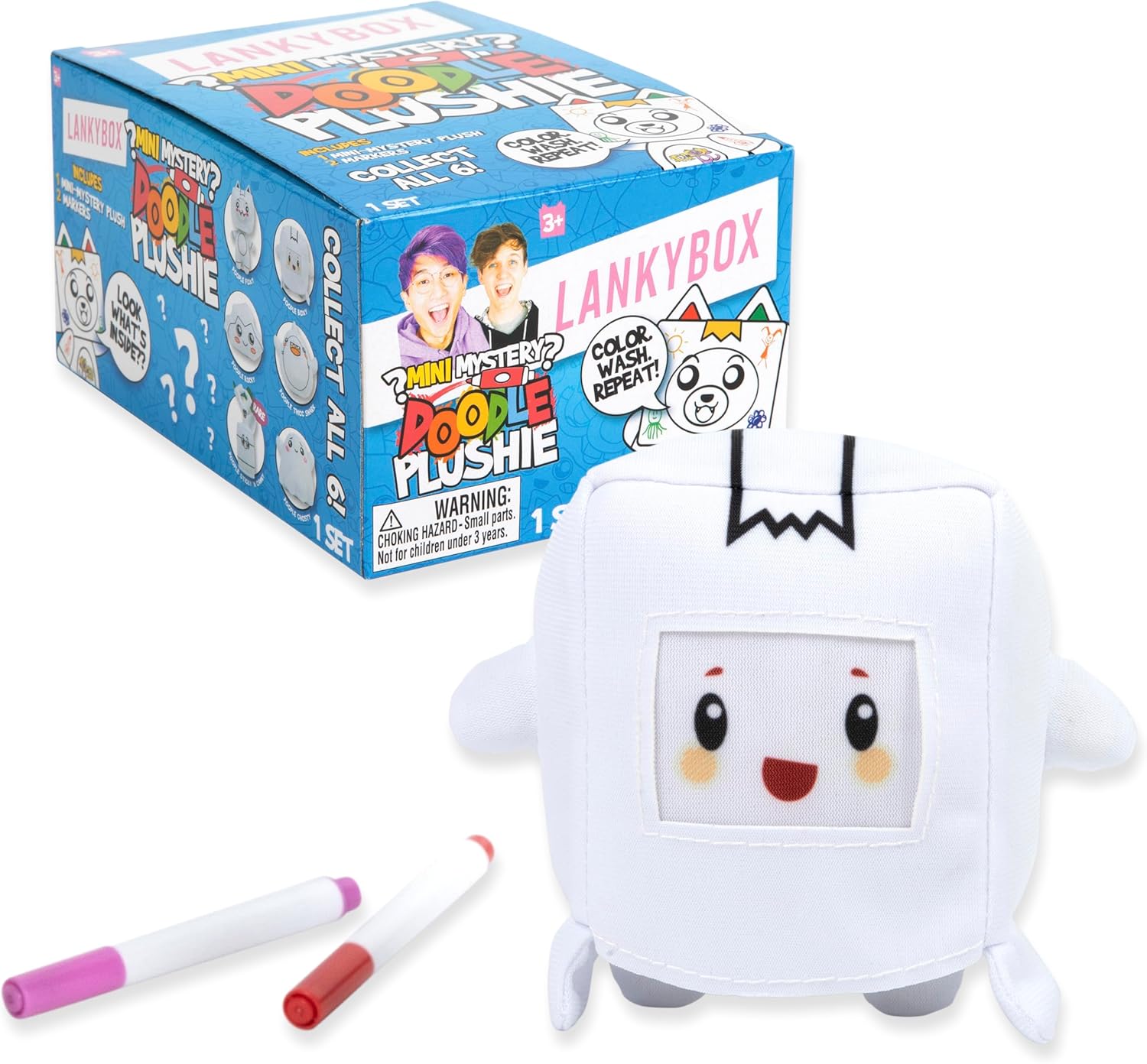 LankyBox Mystery Plush, Doodle Collection, Collectible Blind Box Mini Plush, Officially Licensed LankyBox Merch - Image 6