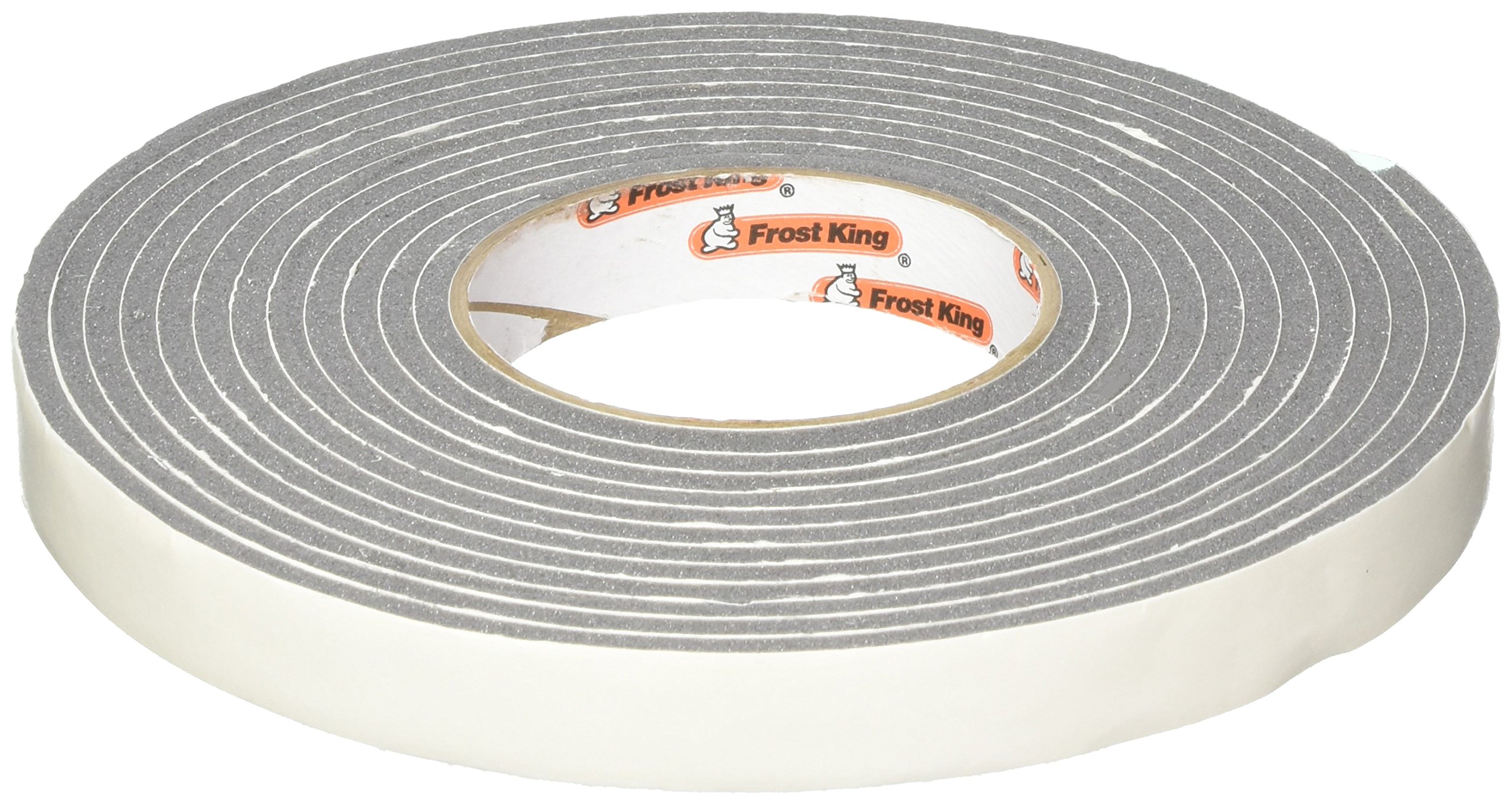 Frost King Vinyl Foam Tape - Closed Cell - Moderate Compression, 3/4" W, 3/16" Thick, 17' L, Charcoal