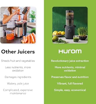 Hurom H310A Personal Self Feeding Slow Masticating Juicer (H310A Beige)