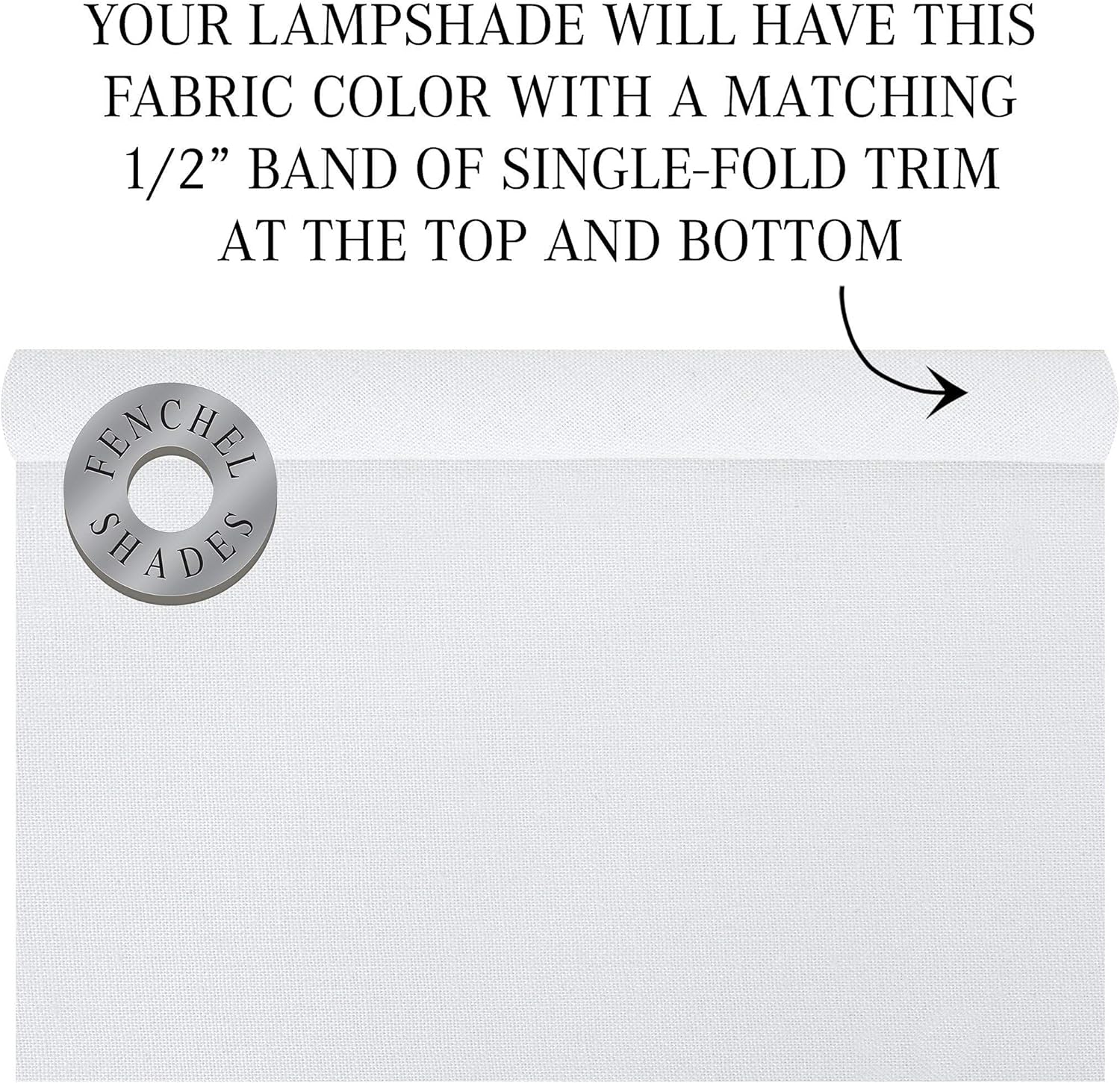 FenchelShades.com Lampshade 4" Top Diameter x 7" Bottom Diameter x 6" Slant Height with Washer (Spider) Attachment for Lamps with a Harp (Linen White)