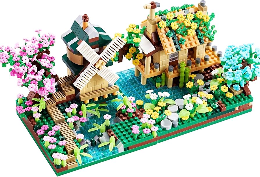 Amazon.com: JXRLMB Botanicle Collection Sakura Tree House Micro