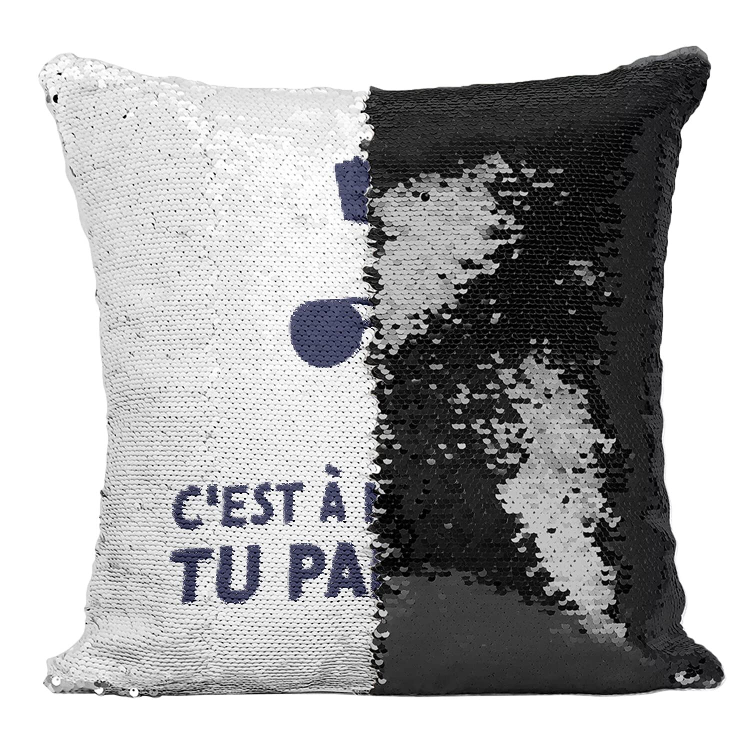Coussin sequin noir Taxi Driver - Housse de canapé cinéma