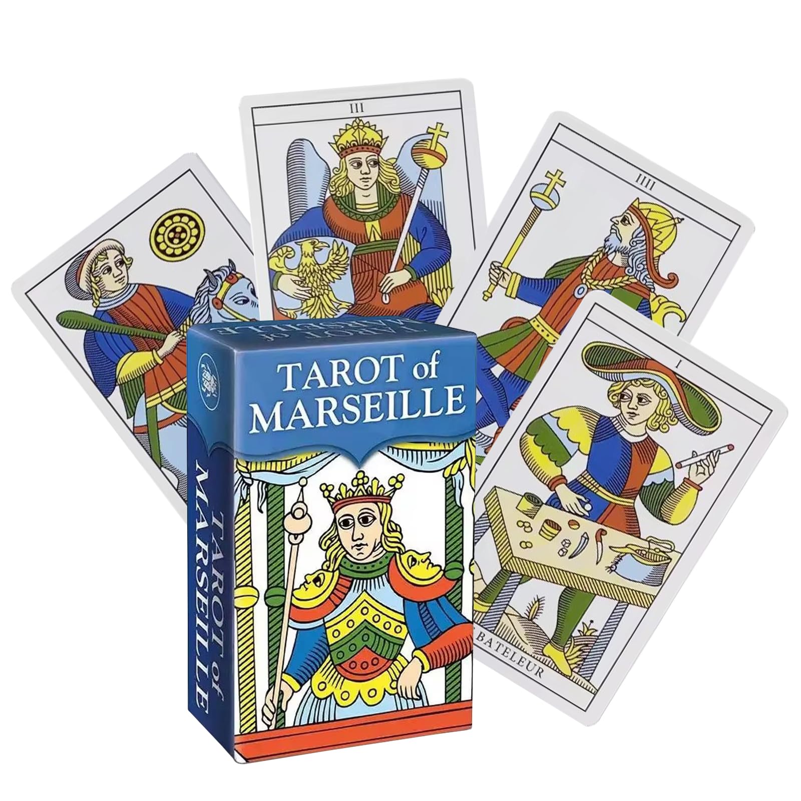 TMRBBesty Tarot Clásico – Baraja De 78 Cartas Para Principiantes, Con Acabado Holográfico, Ideal Para Fiestas Y Regalos