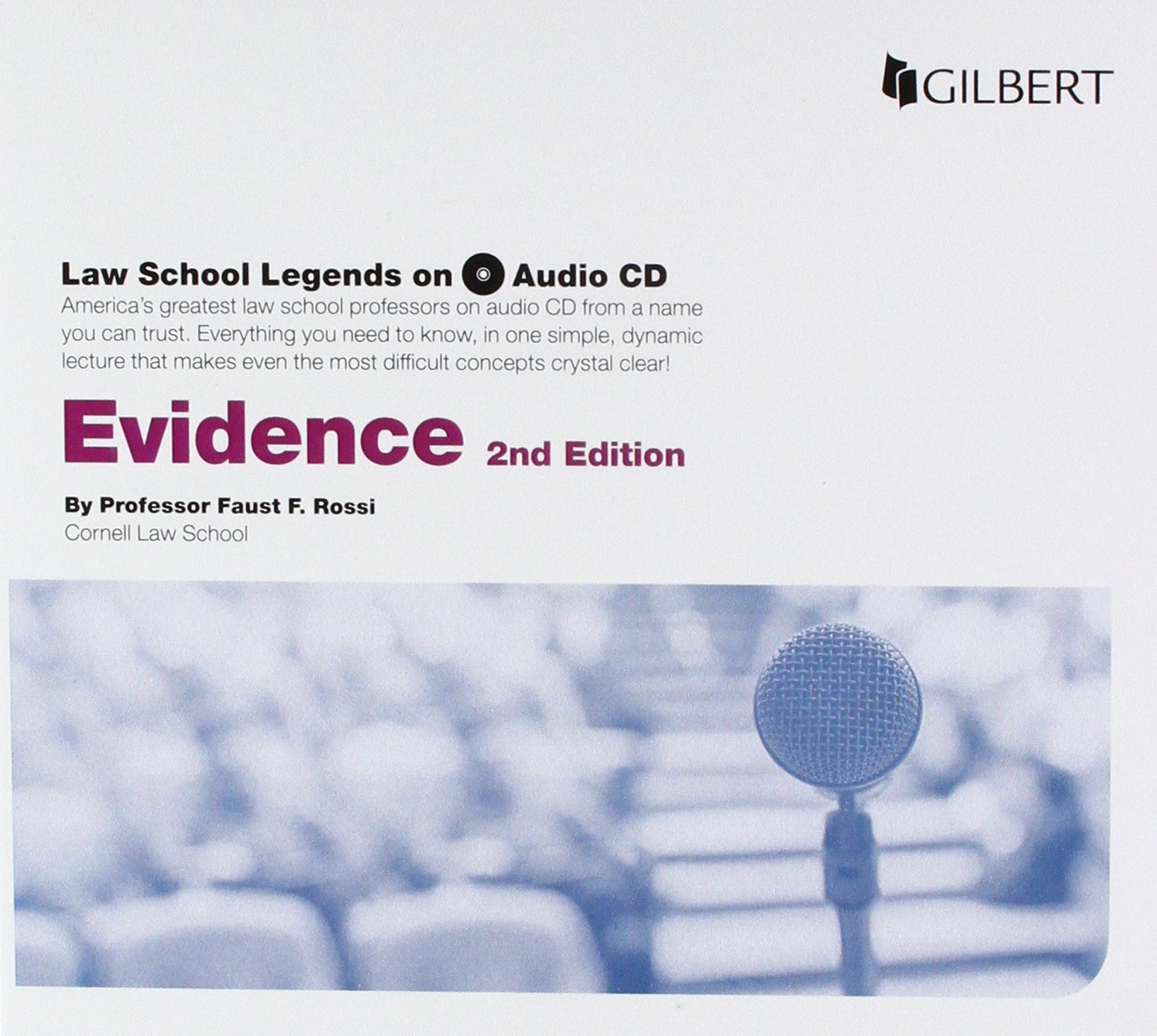 Law School Legends Audio on Evidence (Law School Legends Audio Series)