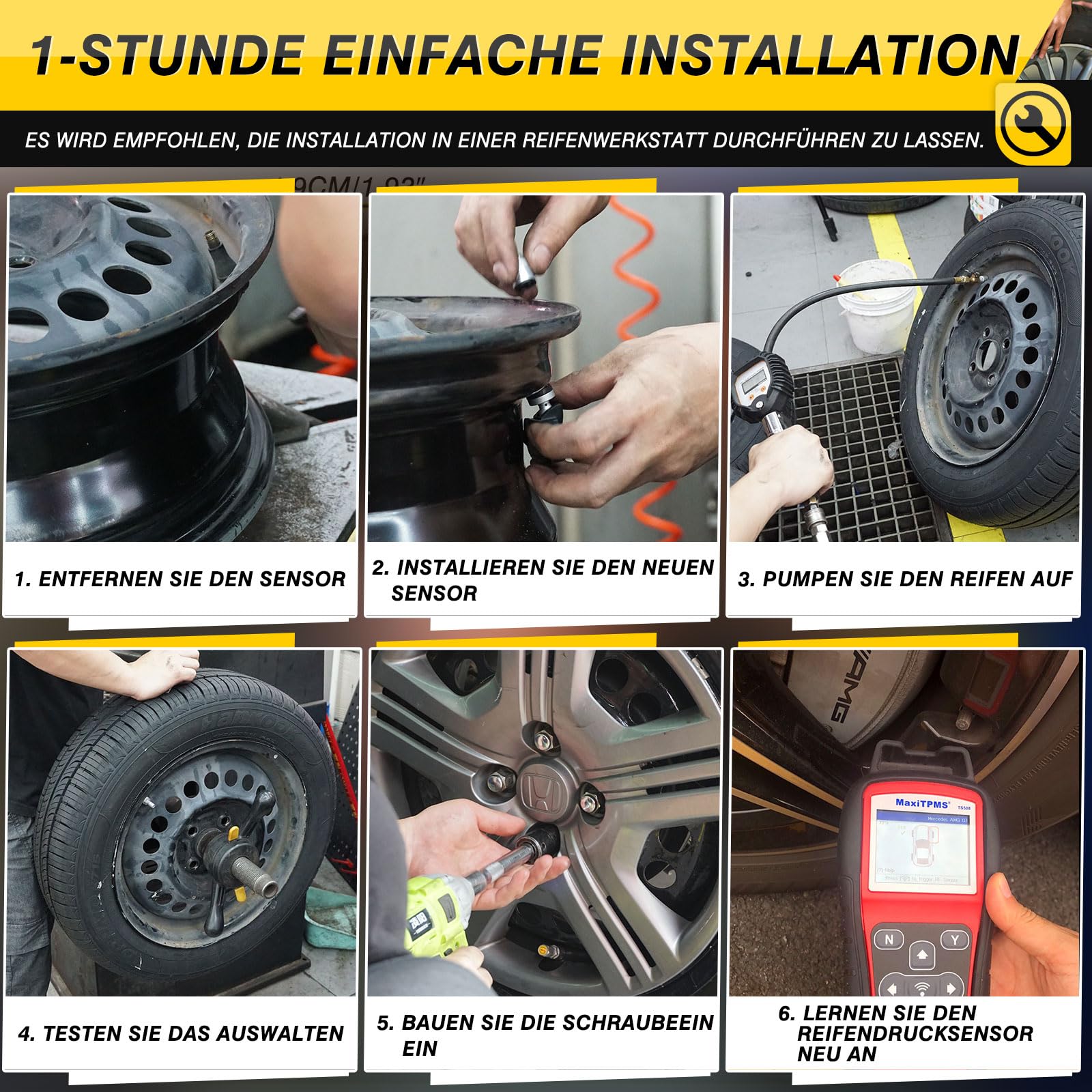 Lot de 4 capteurs de pression des pneus RDKS pour Mercedes Benz C/CLA/GLA/GLC/CLS/E/S/GLE Système de contrôle de la pression des pneus pour capteur TPMS W176 W205 C207 W212 A0009050030