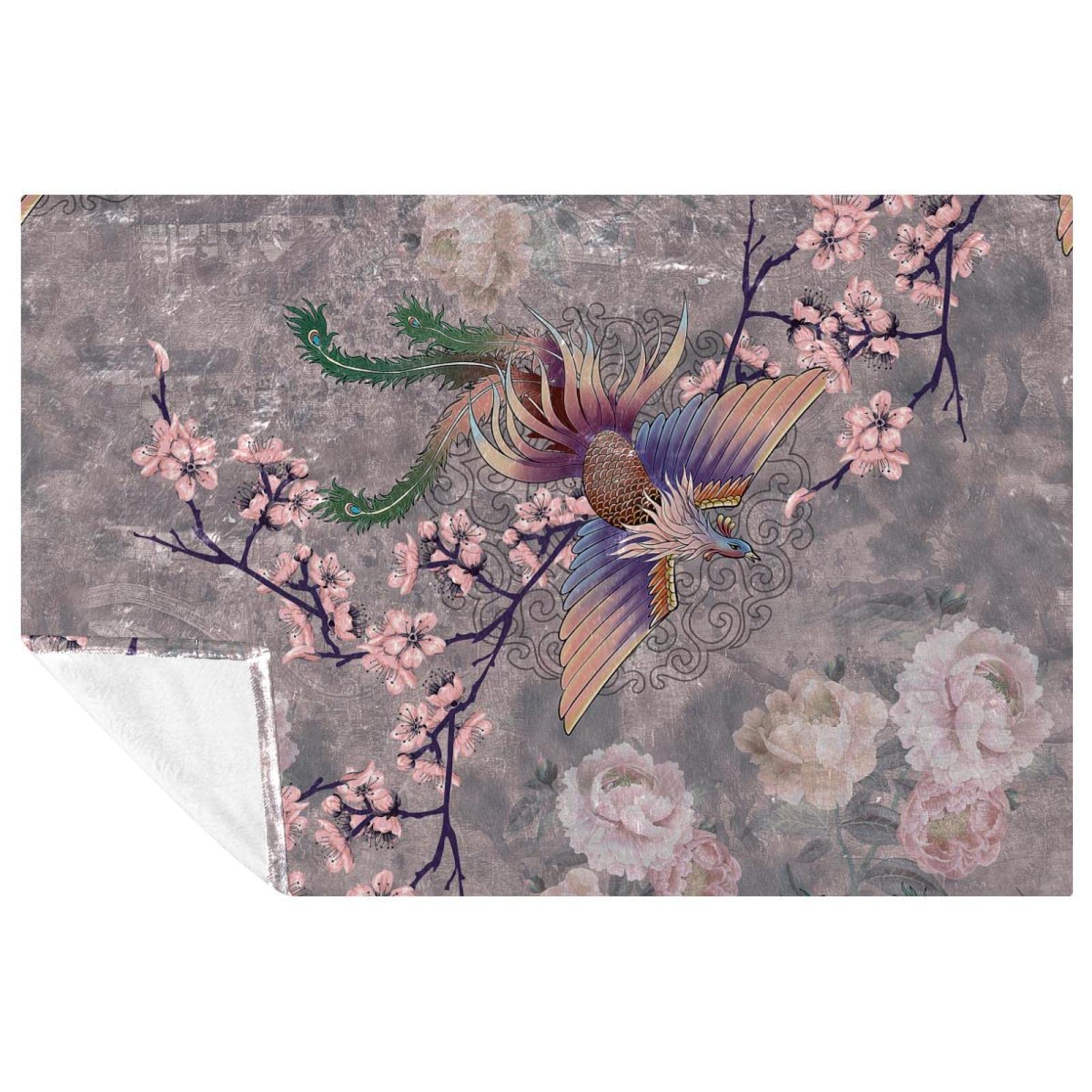 Couverture de pique-nique et camping Phoenix à motif fleurs de cerisier