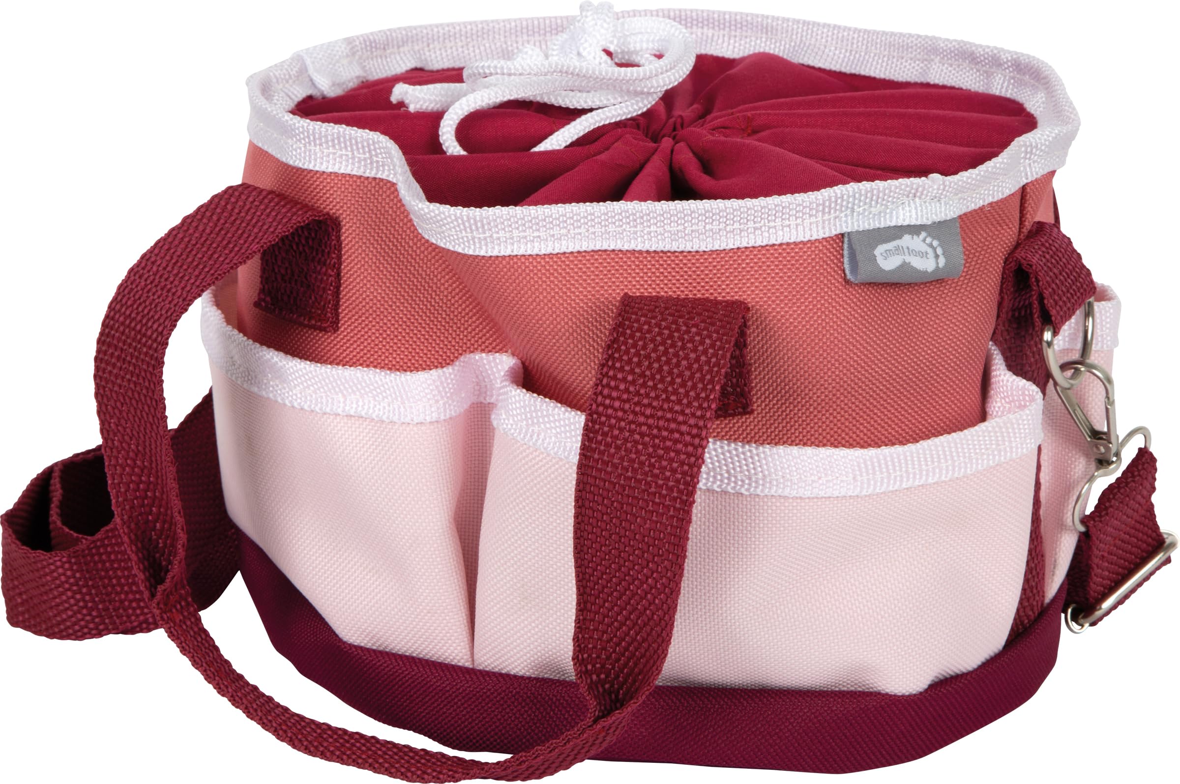 small foot Set Aseo para Caballo con Bolsa roja Acc. Madera Aptos niños, Acc. Jugar con Caballos, +3 años, 12705