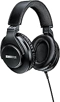 Shure SRH440A Professional Over-Ear Studio Headphones for Monitoring & Recording - Accurate Sound, Collapsible Design, Black