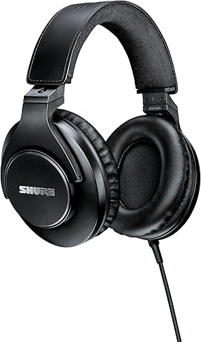 Shure SRH440A Auriculares Profesionales de Estudio con Cable Sobre la Oreja – Auriculares de Monitoreo y Grabación con Respuesta de Frecuencia