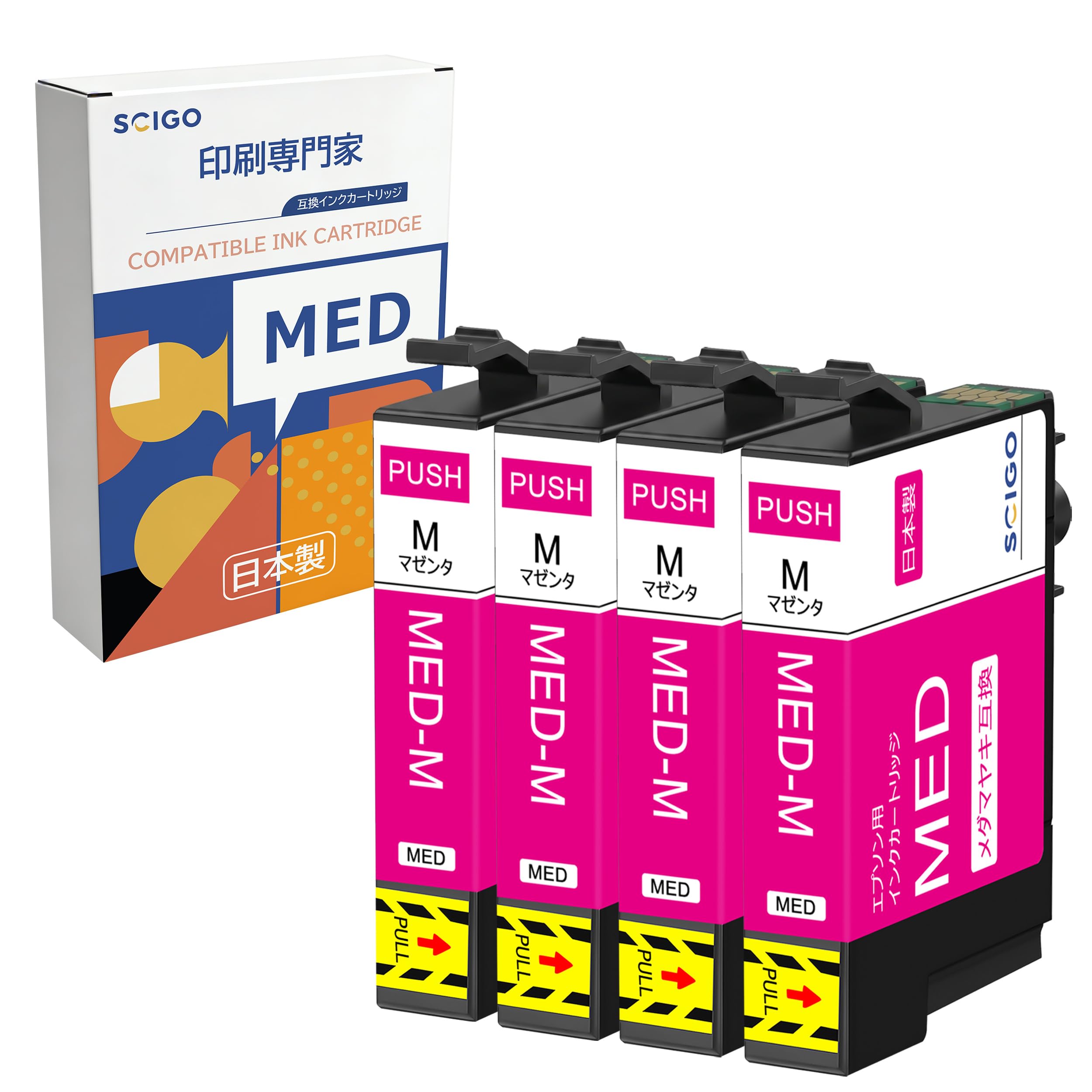 【ロキ】インクパック Amazon.co.jp: SCIGO MED-M 日本製 エプソン 用 インク メダマヤキ