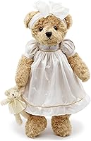 Oitscute 16 Inch Soft Plush Teddy Bear Stuffed Animal - Cute Retro White Lace Dress for Girls & Women