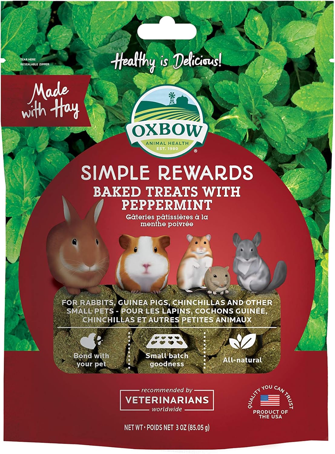 Amazon OXBOW Animal Health ヘルシートリーツ ペパーミント 56g フード 通販