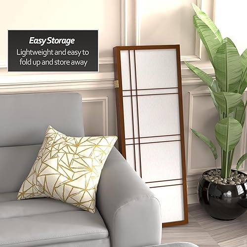 Miniatura 78 de Pantalla Shoji corta de doble cruz de 4 pies - Natural - 3 paneles Natural,Negro -,Honey,Rosewood,Nuez,Blanco,https://www.amazon.com/dp/undefined