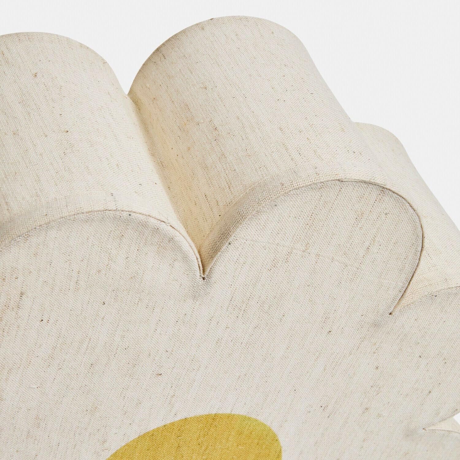 Loberon Wandlampe Poppeline - Niedliche Blumenform - Perfekt fürs Kinderzimmer - Warmes Licht - Wandleuchte - Eisen - Baumwolle, beige/gelb