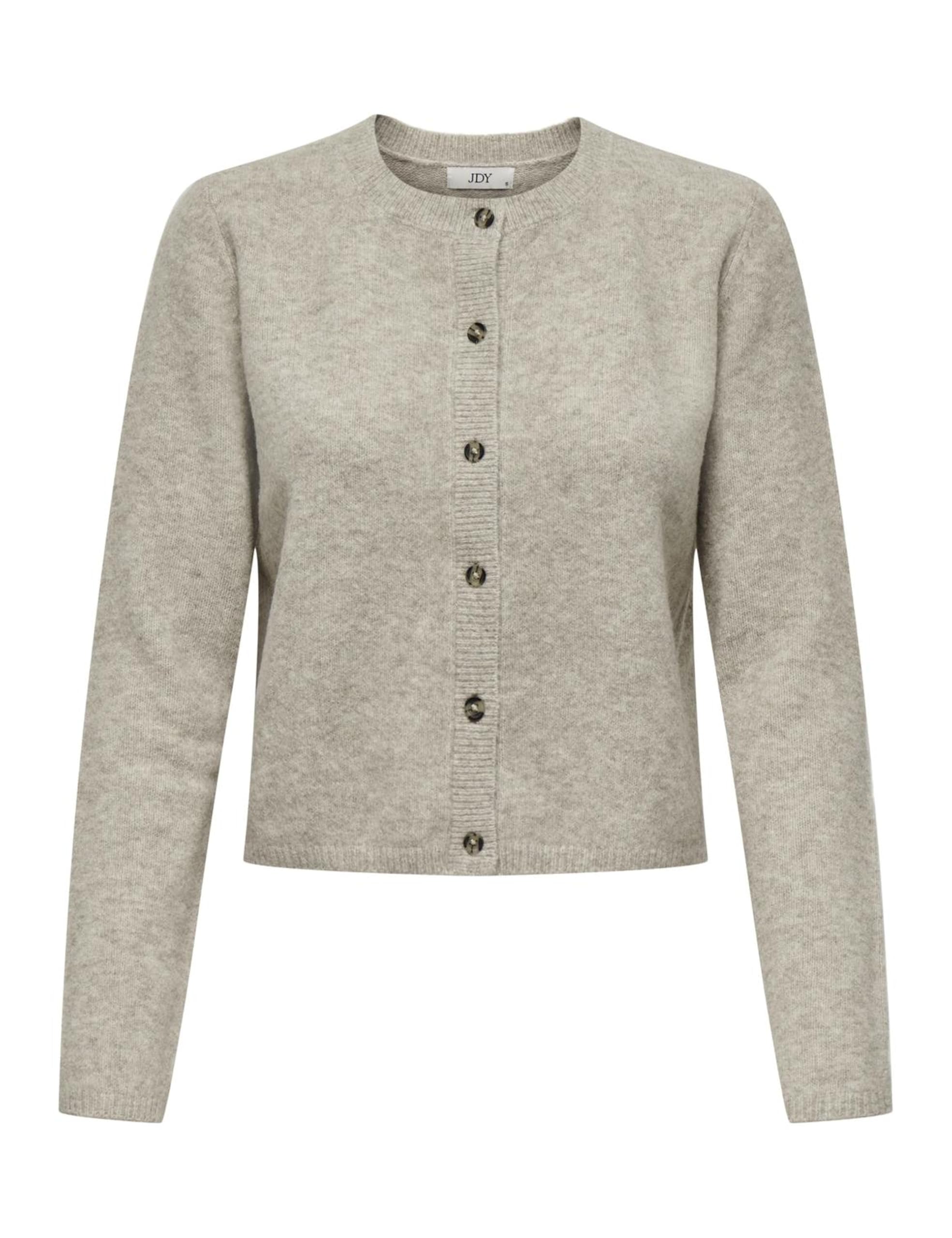 JDY Damen Feinstrickjacke – JDYChloe Life Cardigan, Turtledove Melange, XL