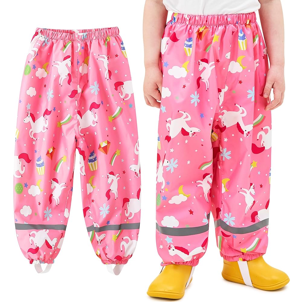 Baogaier Pantaloni Impermeabili Bambine, Cavallo Rosa Leggeri Antipioggia  Antivento con Riflettente Impermeabile Pantalone Rain Pants Outdoor  Abbigliamento per Ragazze 1-2 Anni : Amazon.it: Moda