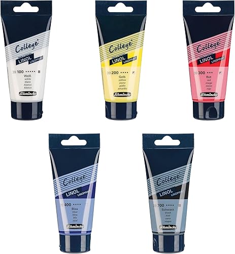 Miniatura 11 de Schmincke - College® Linol, set de impresión de lino con tubos de 8 x 2.5 fl oz, 84 708 097, tintas de impresión de lino de artista en calidad