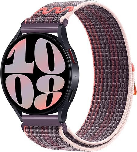 20mm 22mm Nylon Watch Band Compatible with Samsung Galaxy Watch 6543 ProClassicSportGear S3S2 FrontierActive, Nylon Watch Strap for Samsung Watch