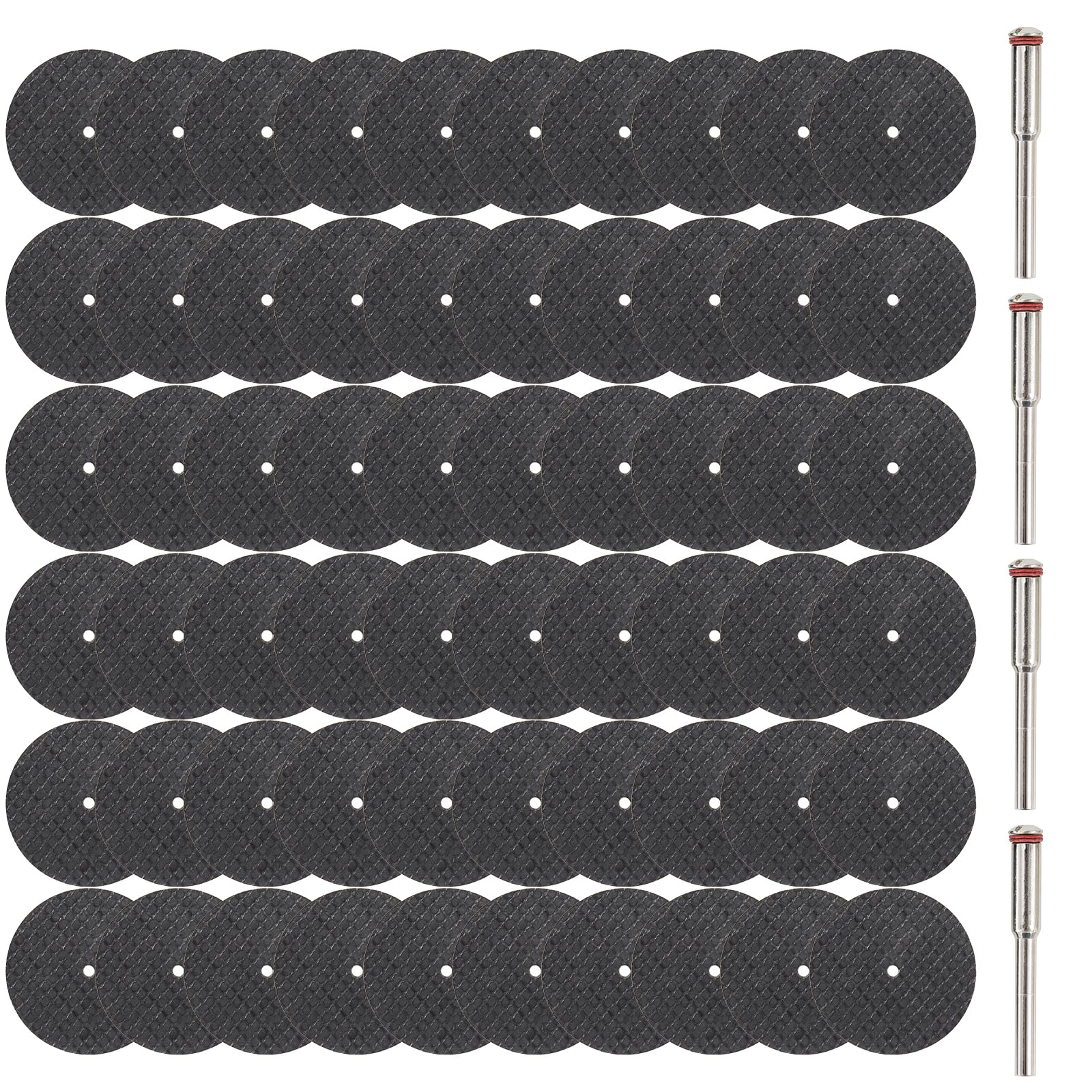 60 dischi da taglio in metallo Ø32 mm con 8 mandrini 3 mm e cacciavite, mini dischi da taglio abrasivi per utensili rotanti, accessori di taglio e macinazione