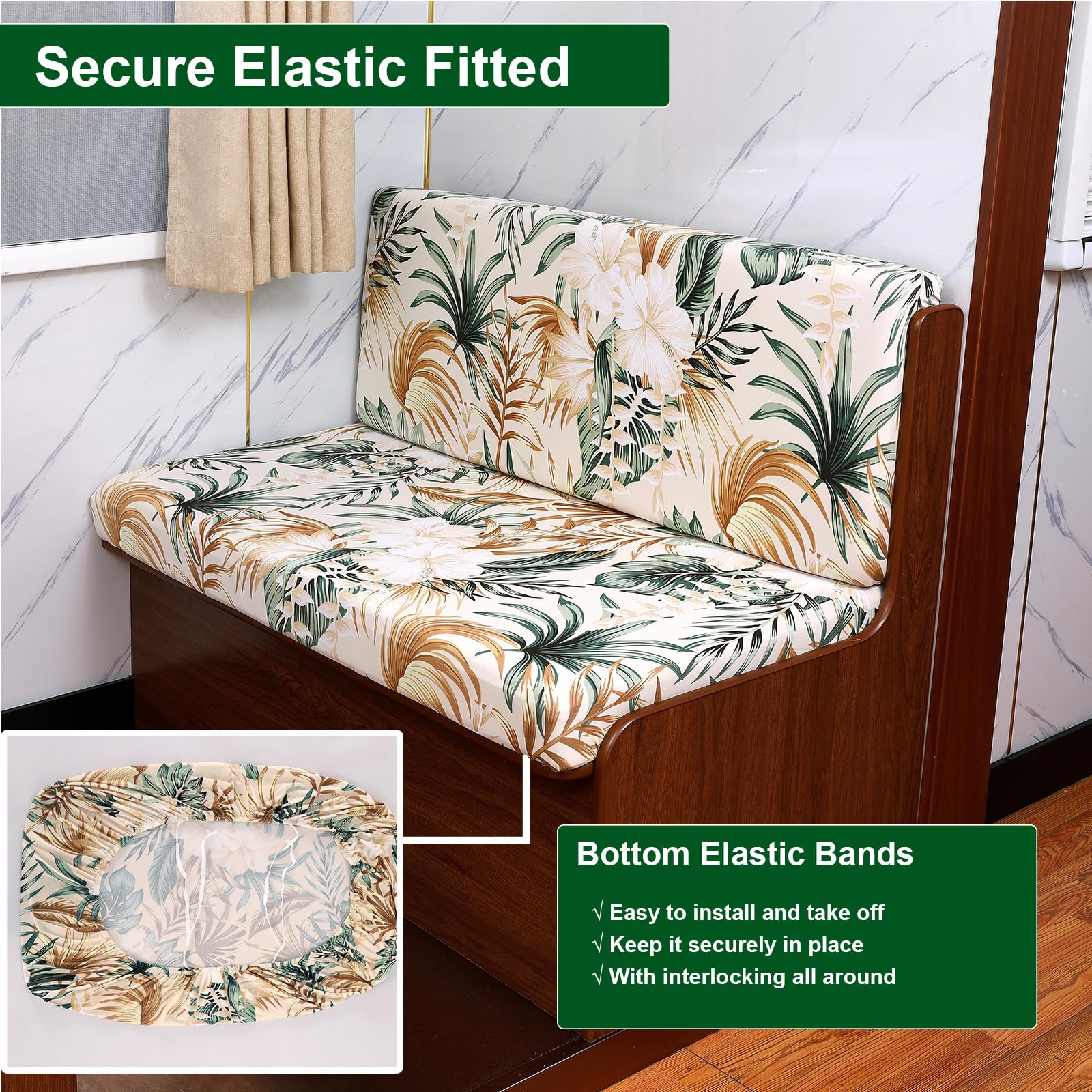 CRFATOP Kissenbezüge Für Wohnmobile - Elastische Schonbezüge 2er Set