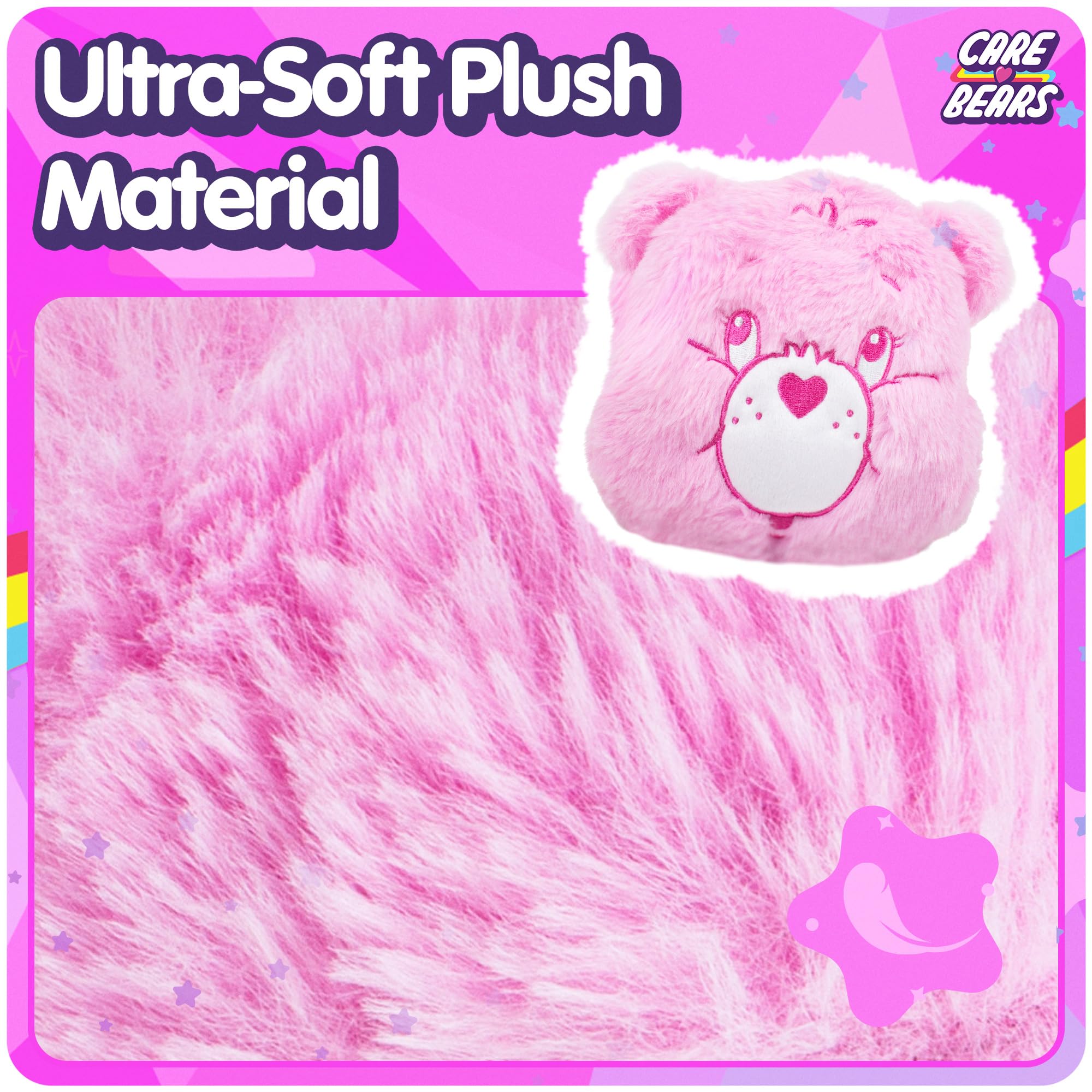 Care Bears, Cheer Bear Heatable Plush, Microwavable Stuffed Animal, Heating Pad for Period Cramps, Pain, Stress Relief - Image 4