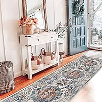 Vista 2 de Alfombra lavable para pasillo - 2x7 alfombras de cocina, alfombra para entrada, alfombra vintage suave, tapete antideslizante, alfombra