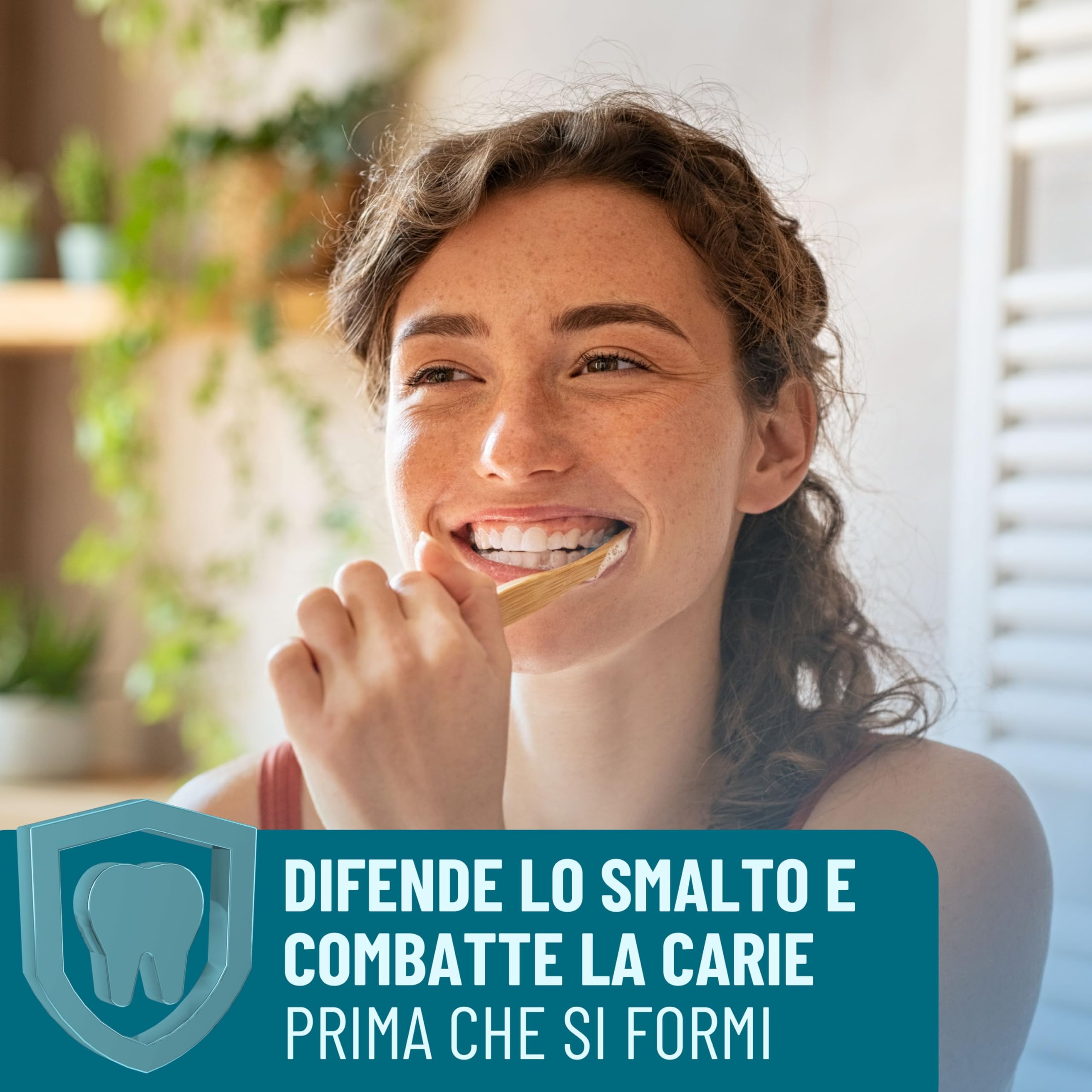 Biorepair, Dentifricio Advanced Scudo Attivo Smalto, Anti-Carie, Con MicroRepair, Lattoferrina e Zinco PCA, Senza Fluoro, 12x75ml