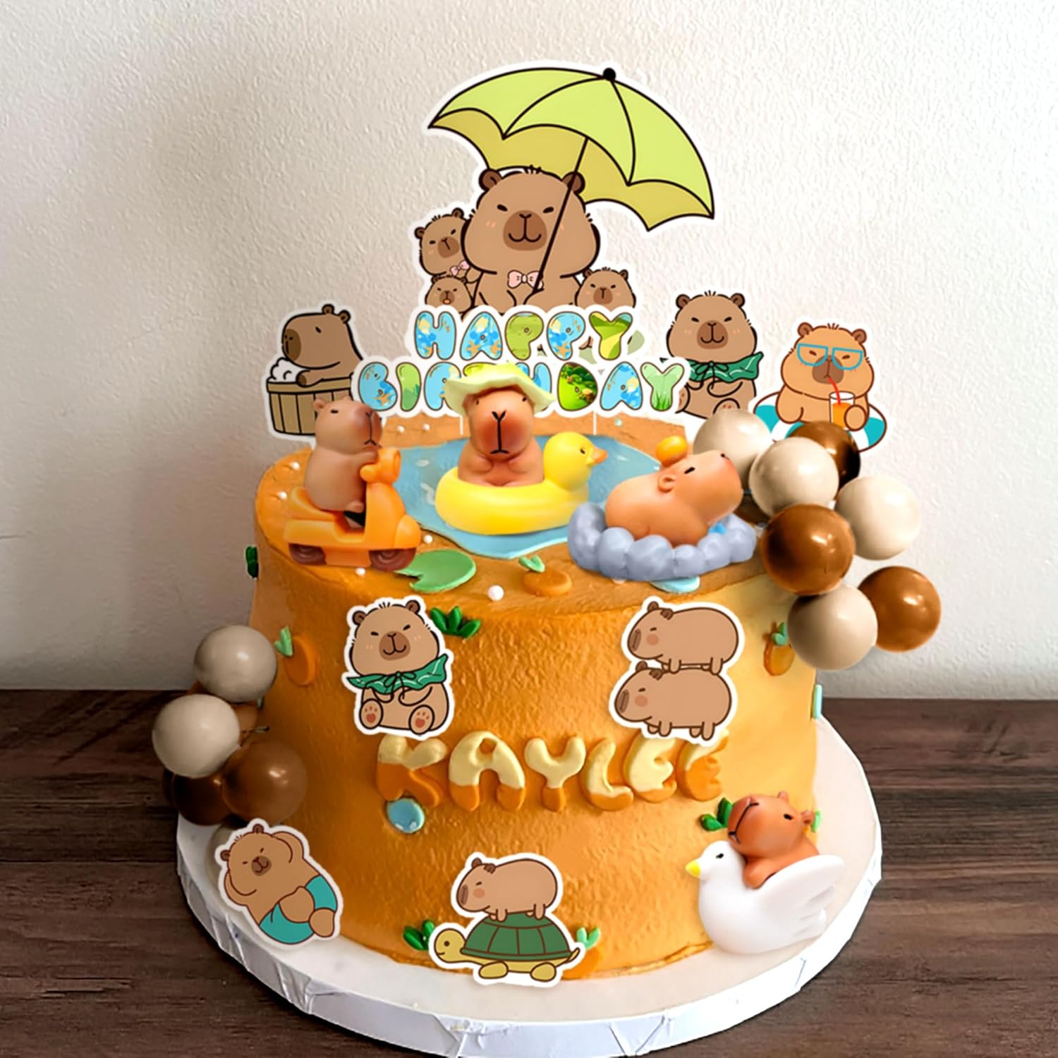 Capybara Cake Toppers Capybara Birthday Party Supplies Capybara Birthday Party Cake Decoration Capybara Shower Decorations