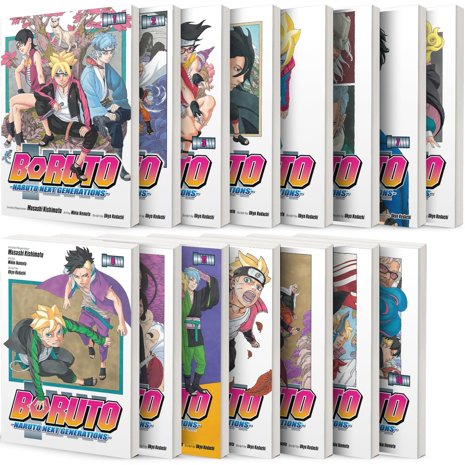 Boruto: Naruto Next Generations Series, Set of 15 Books (Vol. 1