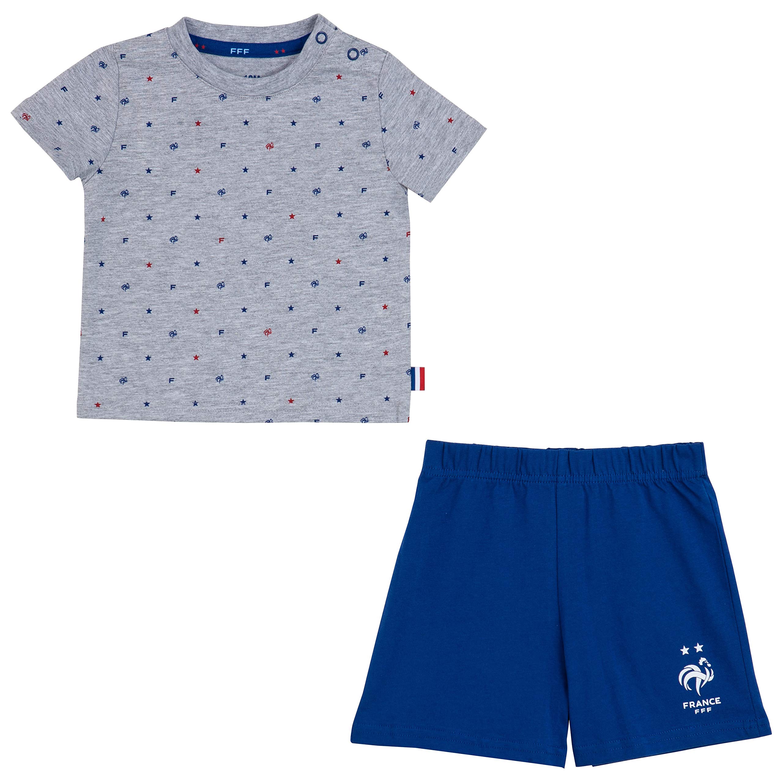 Equipe de France de Football Ensemble t-Shirt + Short bébé garçon FFF - Collection Officielle