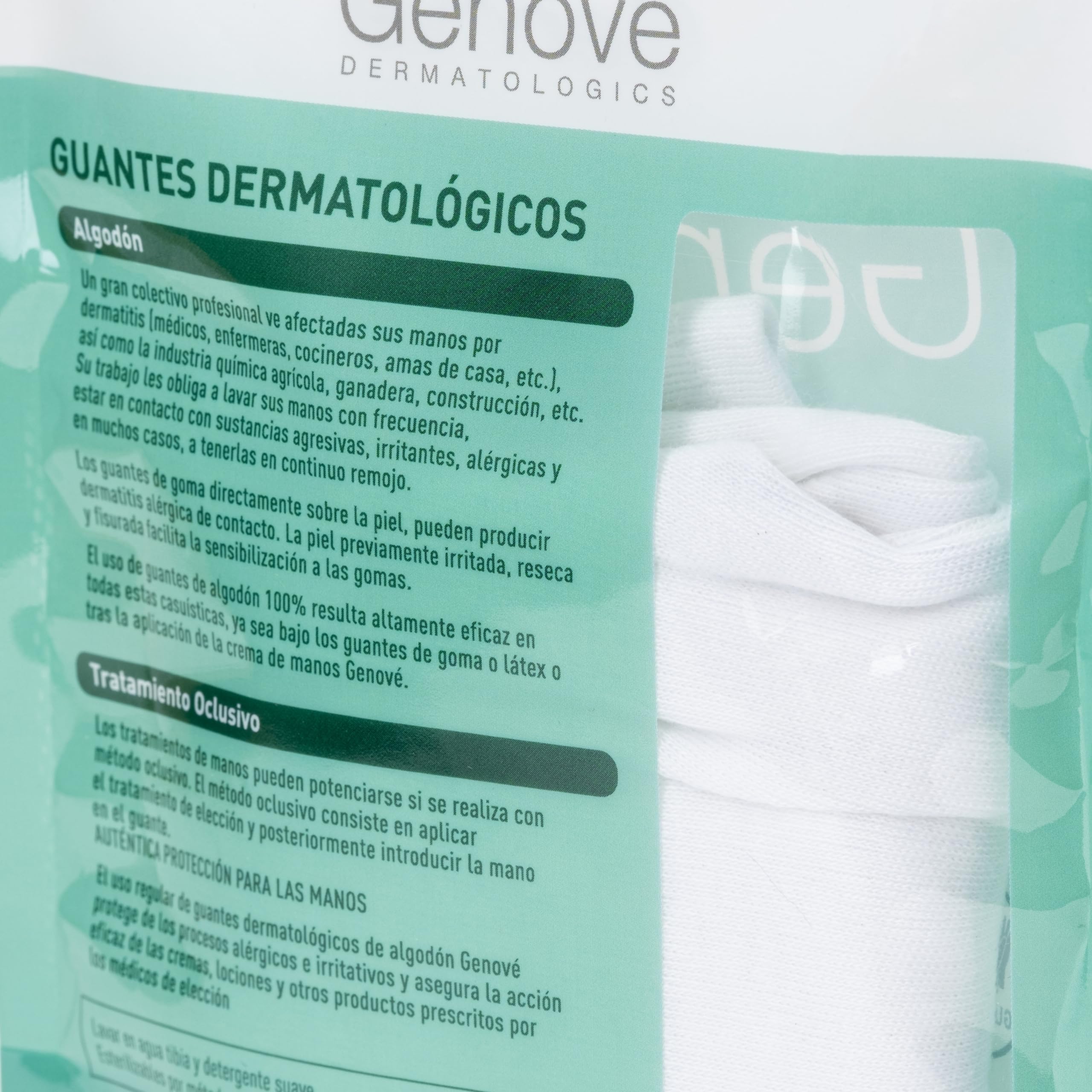 Genove Guante Algodon Dermat Bl Med