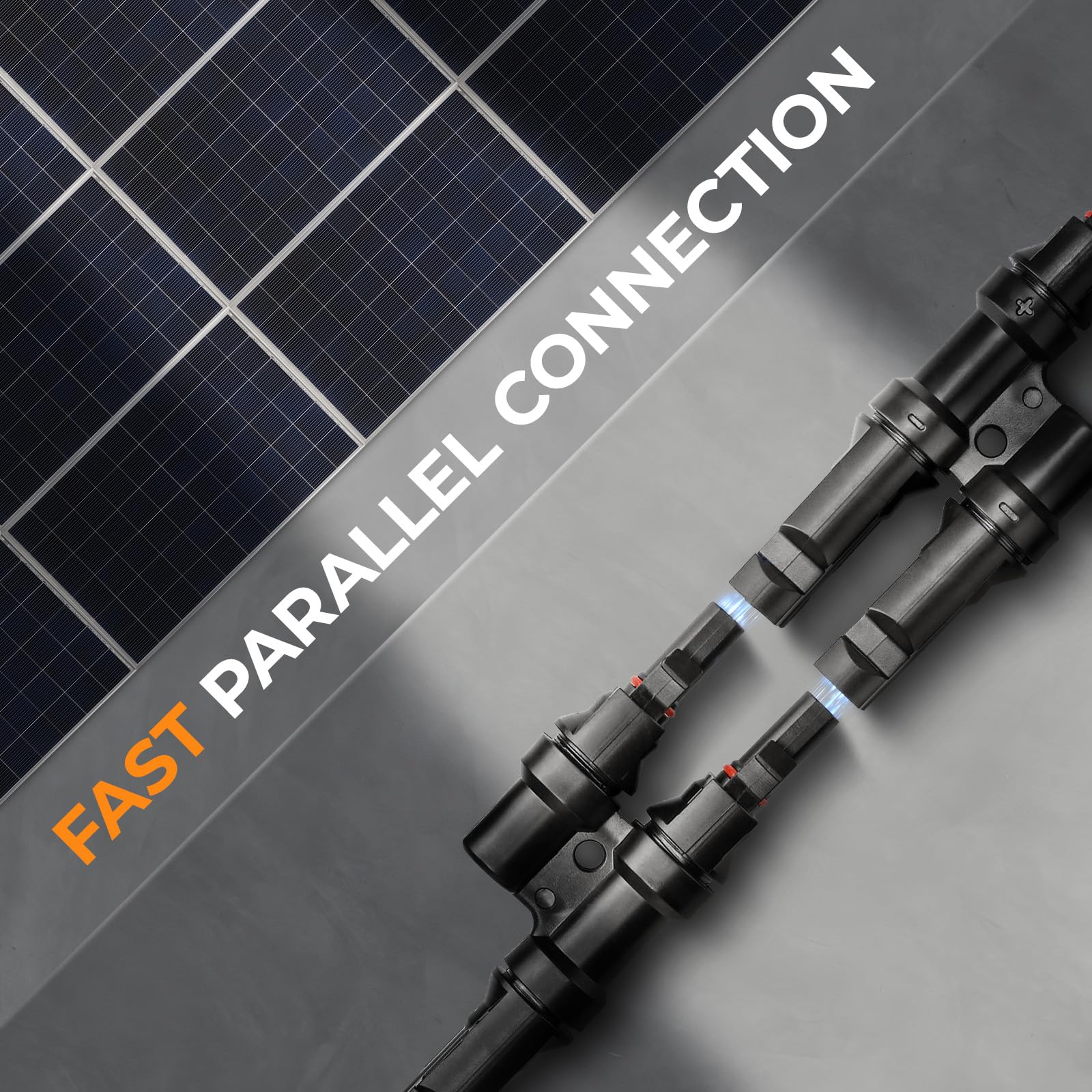 Connettori solari a T Connettori paralleli del pannello solare IP67 Impermeabile 1 a 2 Cavo adattatore solare per collegamento parallelo tra pannelli solari