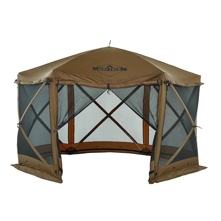 Amazon.com : Hike Crew 12'x12' Pop-Up Gazebo Screen Tent | 6