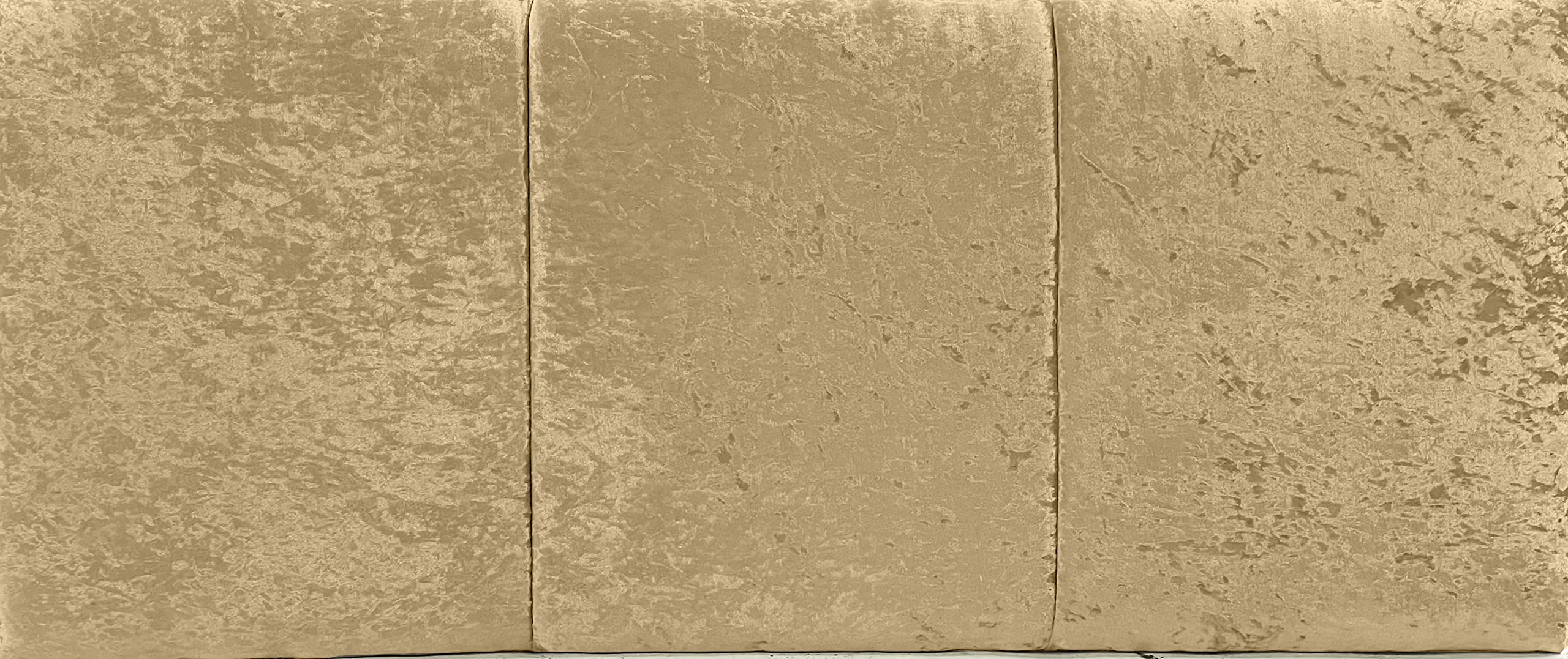 Affordable Luxury 20" Alton Headboard in Crushed Velvet Fabric, for Divan Beds, Bedroom and Hotel Furniture…(Gold, Small Double - 4FT) — image 1