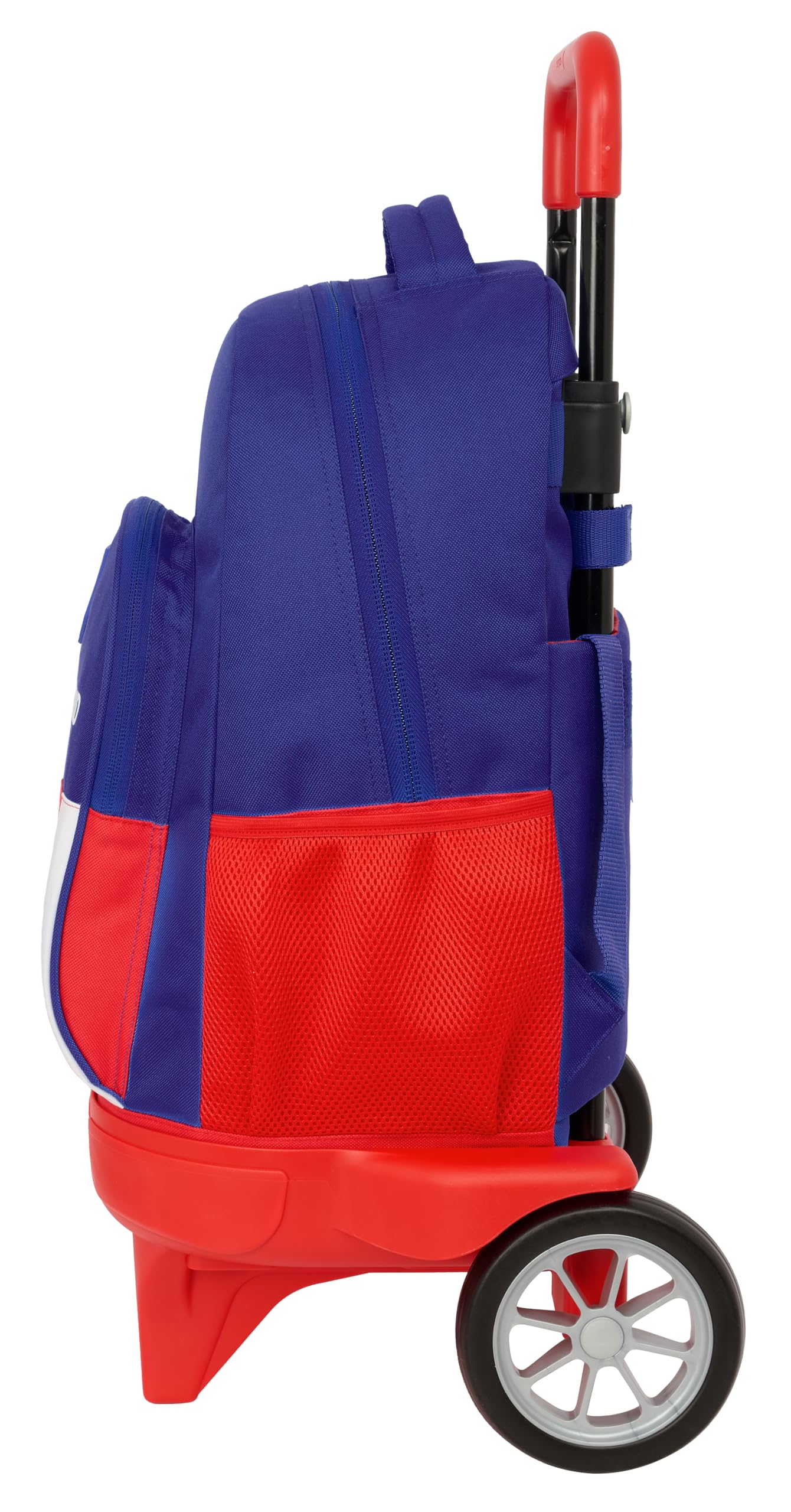Safta ATLÉTICO DE MADRID - Mochila Grande con Ruedas, Compact Evolución, Extraíble, Ideal para Niños de Diferentes Edades, Cómoda y Versátil, Calidad y Resistencia, 33x22x45 cm