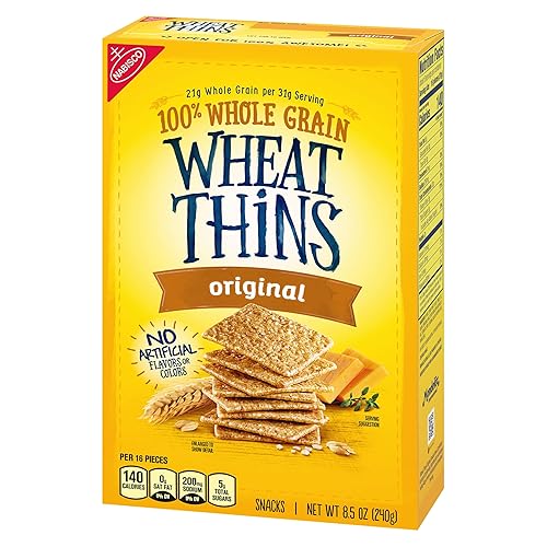 Miniatura 15 de Wheat Thins Snacks originales, galletas de trigo integral, galletas a granel, cajas de 6 a 8.5 onzas