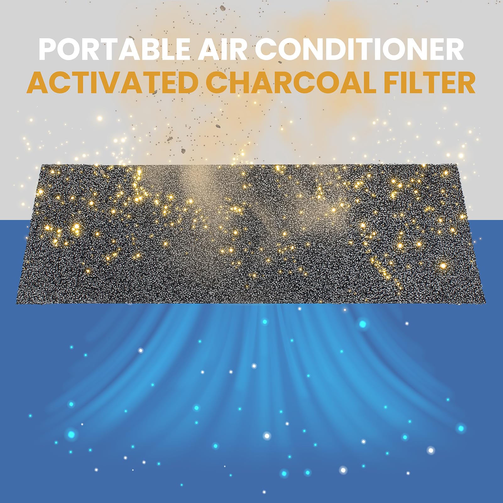 Paquete de 2 filtros de carbón activado ARC-CF-14S ARC-14S para aire acondicionado portátil Whynter ARC-14S, ARC-14SH, ARC-141BG y ARC-143MX 5