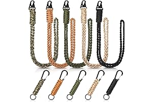 10-Pack Paracord Wrist Lanyards: Durability and Convenience for Everyday Use