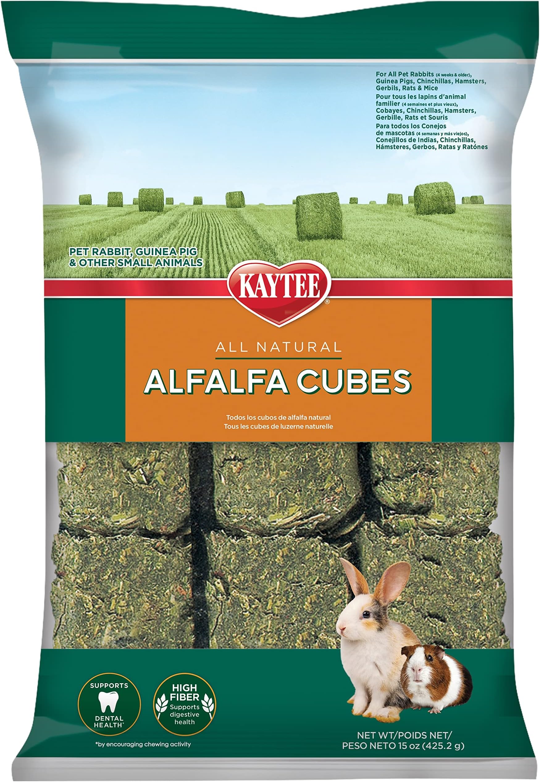 Kaytee Alfalfa Cubes, 15-oz bag