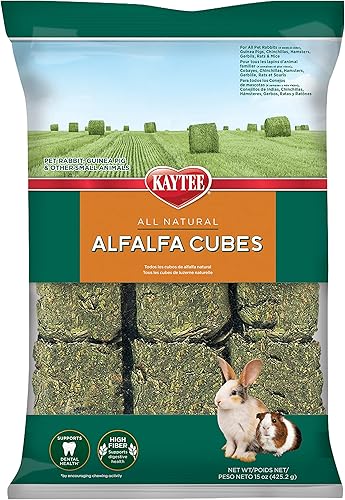 Kaytee Cubos de alfalfa para conejos conejillos de indias y otros animales pequeños 15 onzas Kaytee Cubos de alfalfa para conejos conejillos de indias y otros animales pequeños 15 onzas