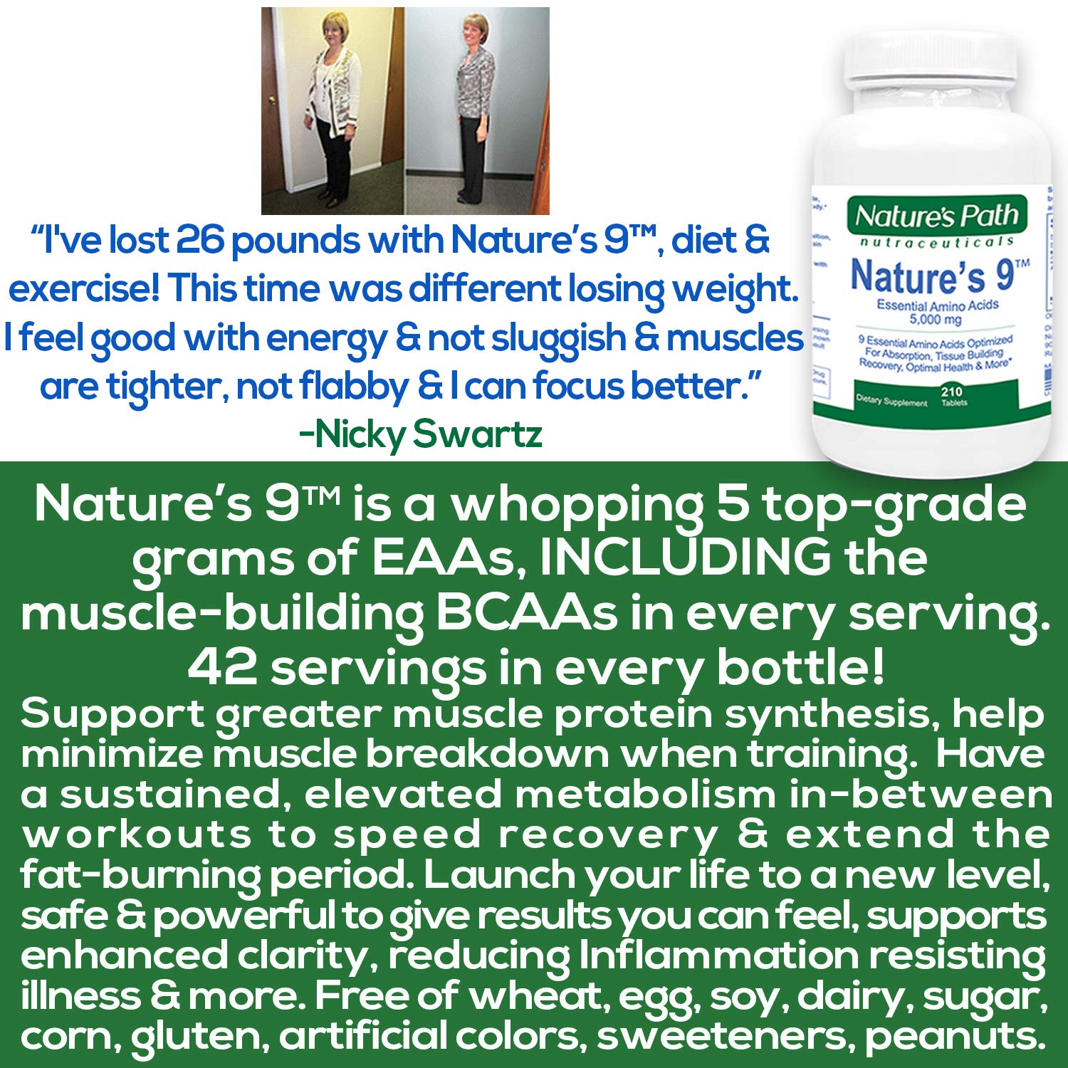 Essential Amino Acids EAA Supplement Complete Amino Acid Complex Pills